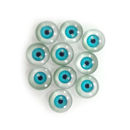 6mm 8mm 10mm 20mm Dolls Glass Human Eyes DIY Eyes Animal Dome Cabochons Flatback - 30pcs 20mm Blue - Asia Sell