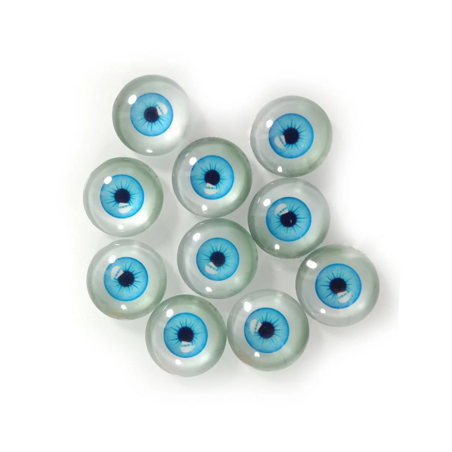 6mm 8mm 10mm 20mm Dolls Glass Human Eyes DIY Eyes Animal Dome Cabochons Flatback - 30pcs 20mm Bright Blue - Asia Sell
