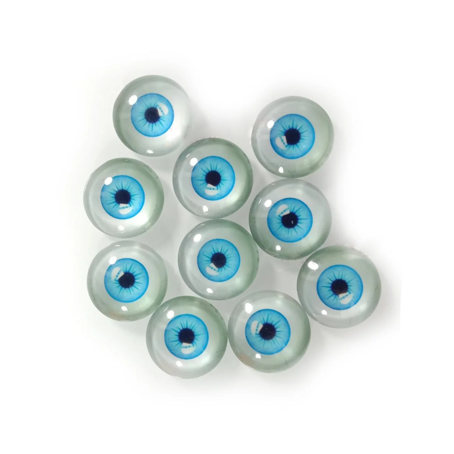 6mm 8mm 10mm 20mm Dolls Glass Human Eyes DIY Eyes Animal Dome Cabochons Flatback - 30pcs 20mm Bright Blue - Asia Sell