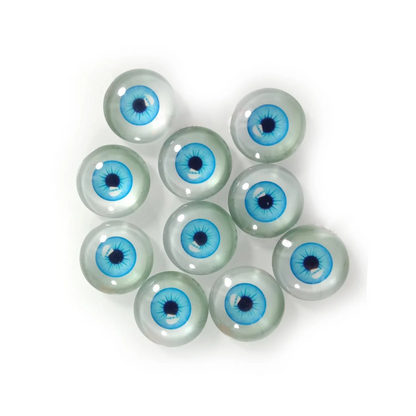 6mm 8mm 10mm 20mm Dolls Glass Human Eyes DIY Eyes Animal Dome Cabochons Flatback - 30pcs 20mm Bright Blue - Asia Sell