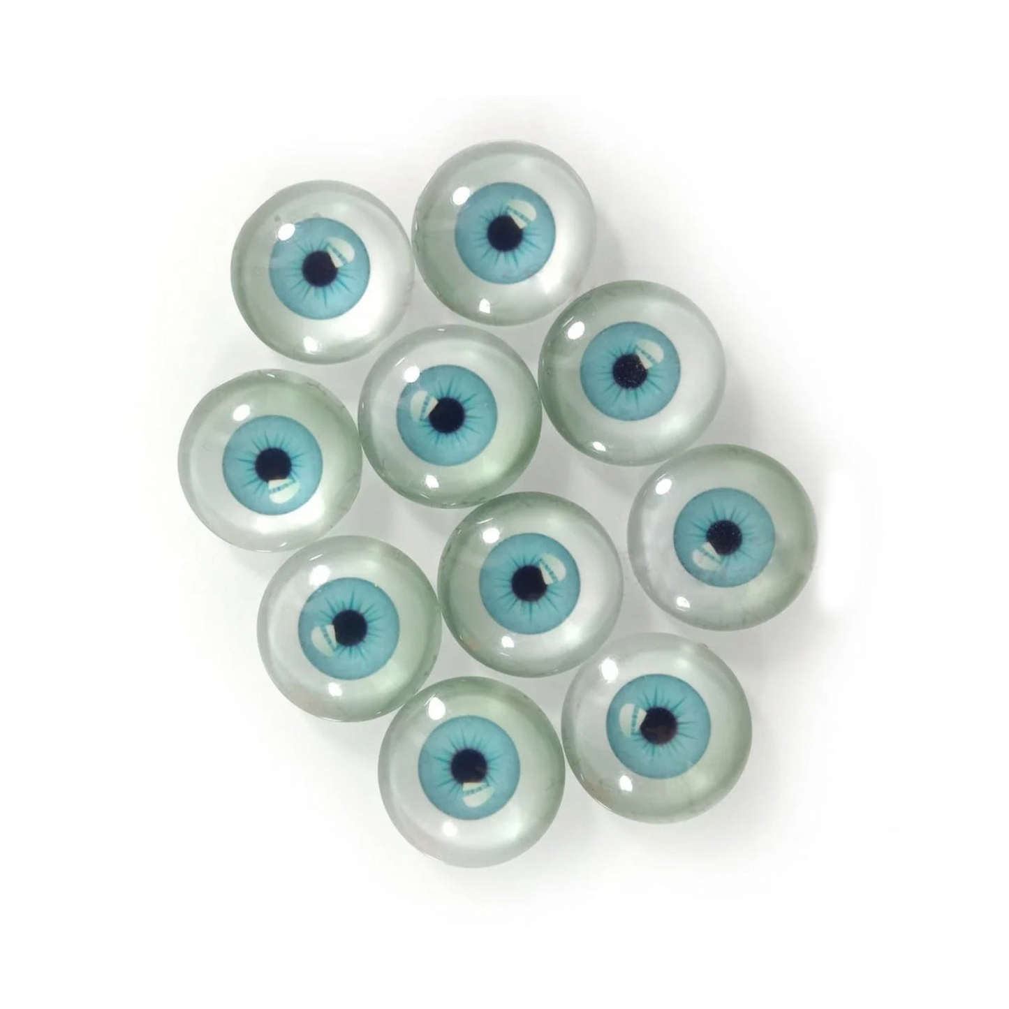 6mm 8mm 10mm 20mm Dolls Glass Human Eyes DIY Eyes Animal Dome Cabochons Flatback - 30pcs 20mm Light Blue - Asia Sell