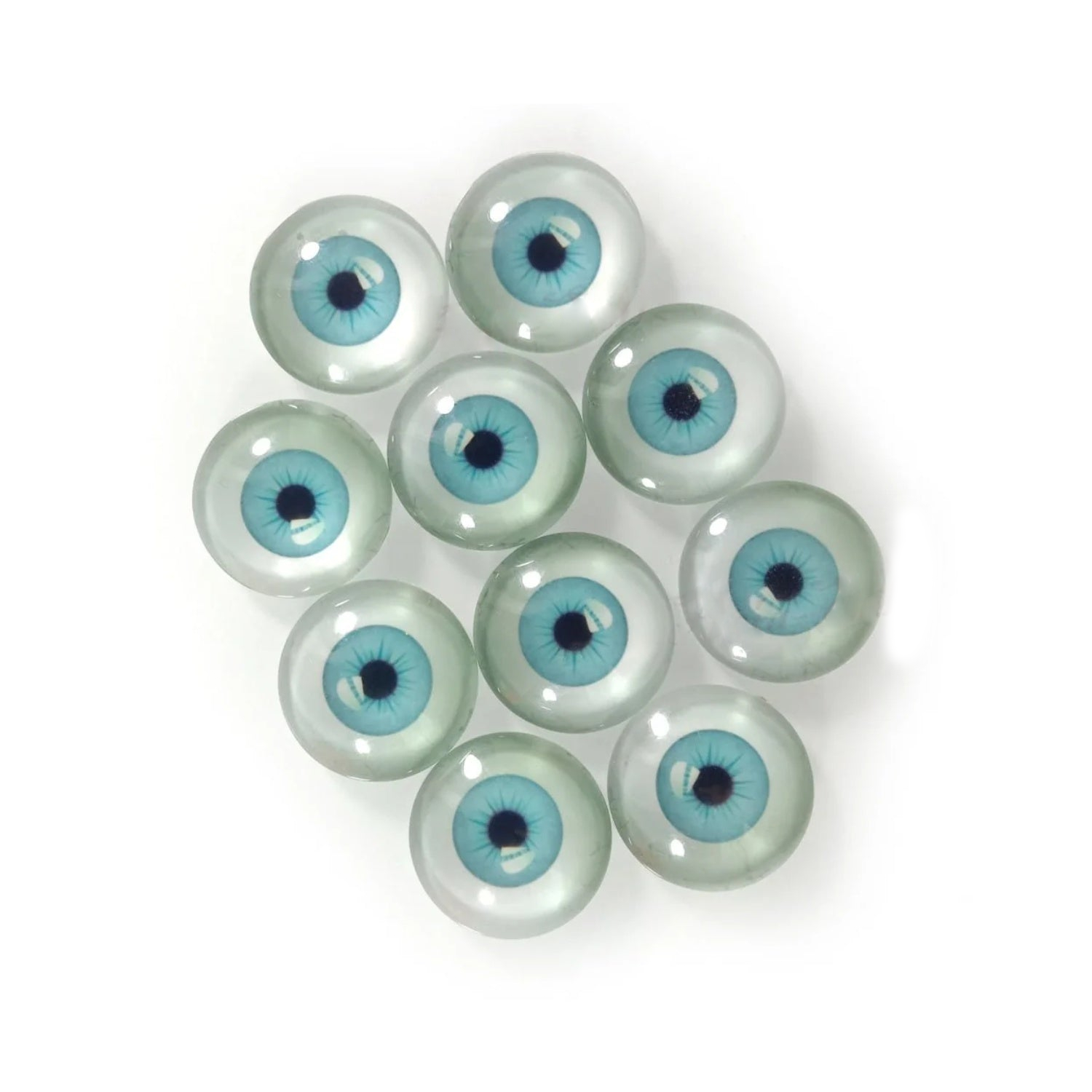 6mm 8mm 10mm 20mm Dolls Glass Human Eyes DIY Eyes Animal Dome Cabochons Flatback - 30pcs 20mm Light Blue - Asia Sell