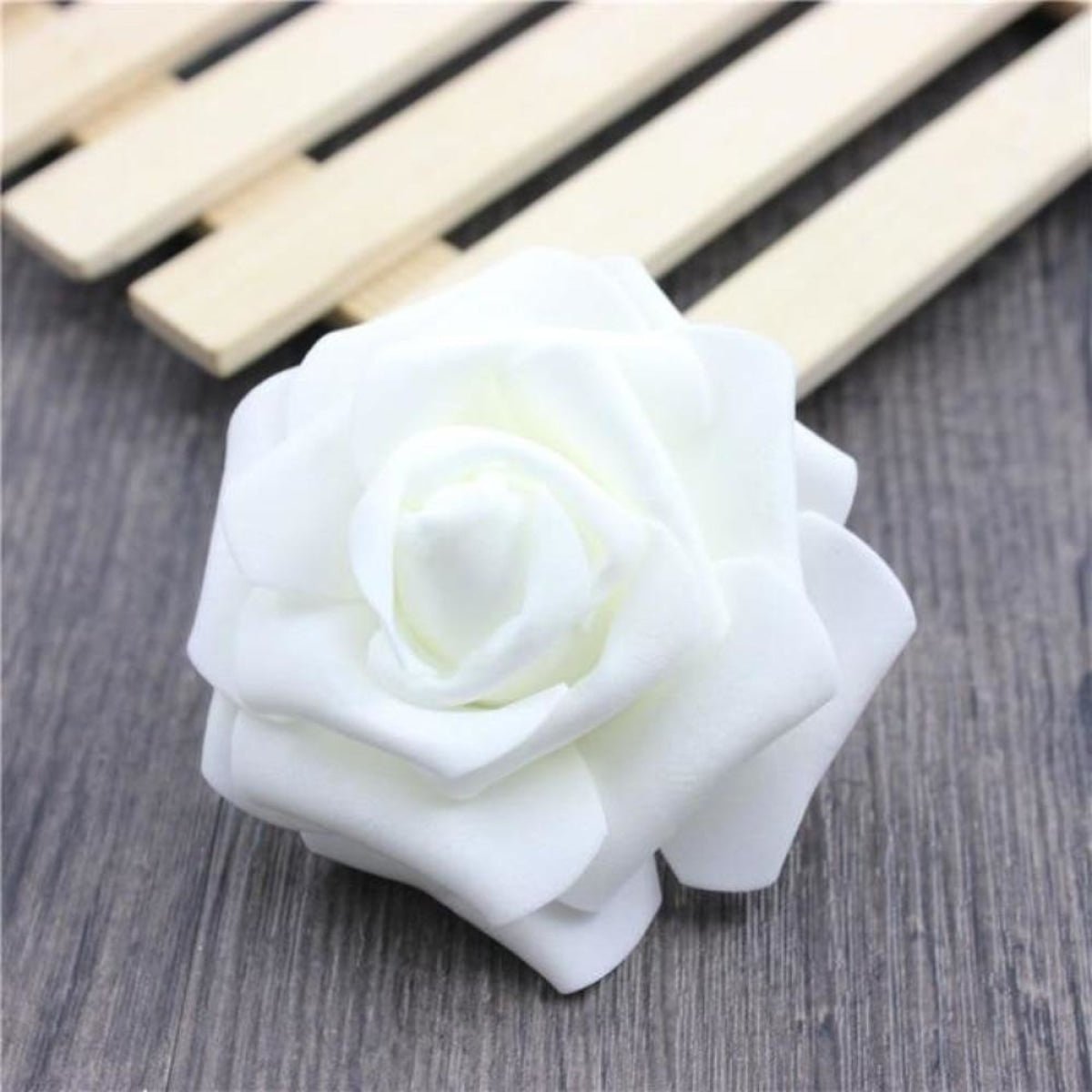 7.5cm Artificial Fake Flowers Foam Rose Head For Wedding Decorations DIY Wreaths - 37pcs Orange - Asia Sell