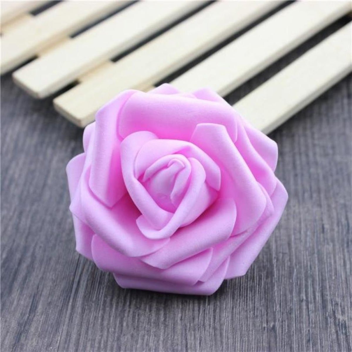 7.5cm Artificial Fake Flowers Foam Rose Head For Wedding Decorations DIY Wreaths - 40pcs Deep Pink - Asia Sell
