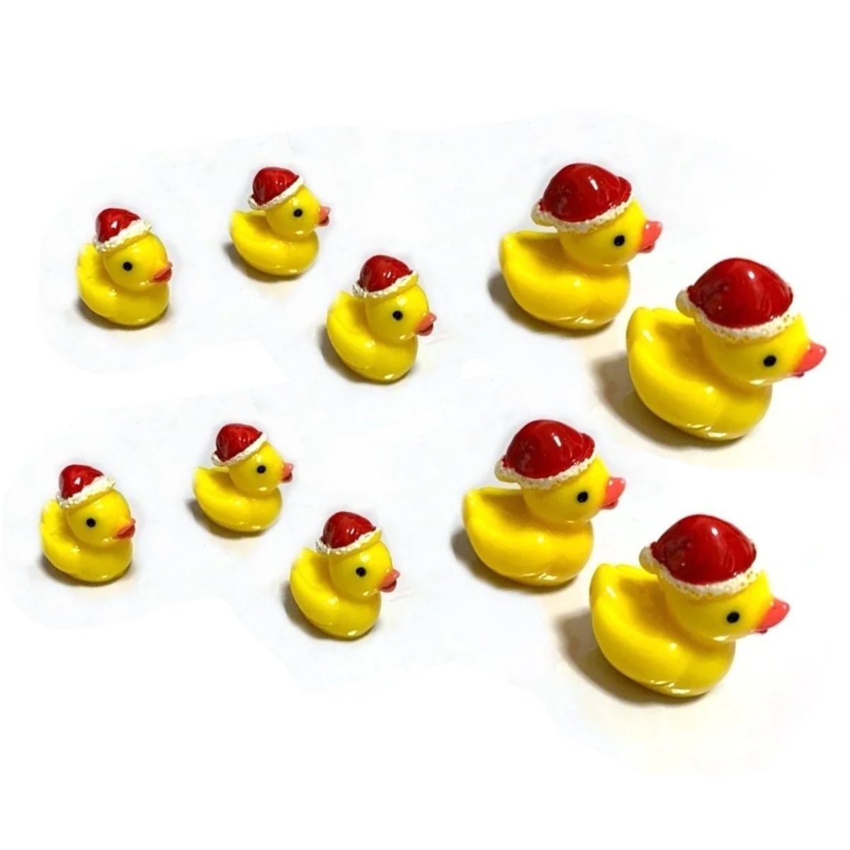 7pcs/10pcs Miniature Mini Garden Cow Rabbit Turtle Duck Animal Figurines Craft Toys - Christmas Duck Family - Asia Sell