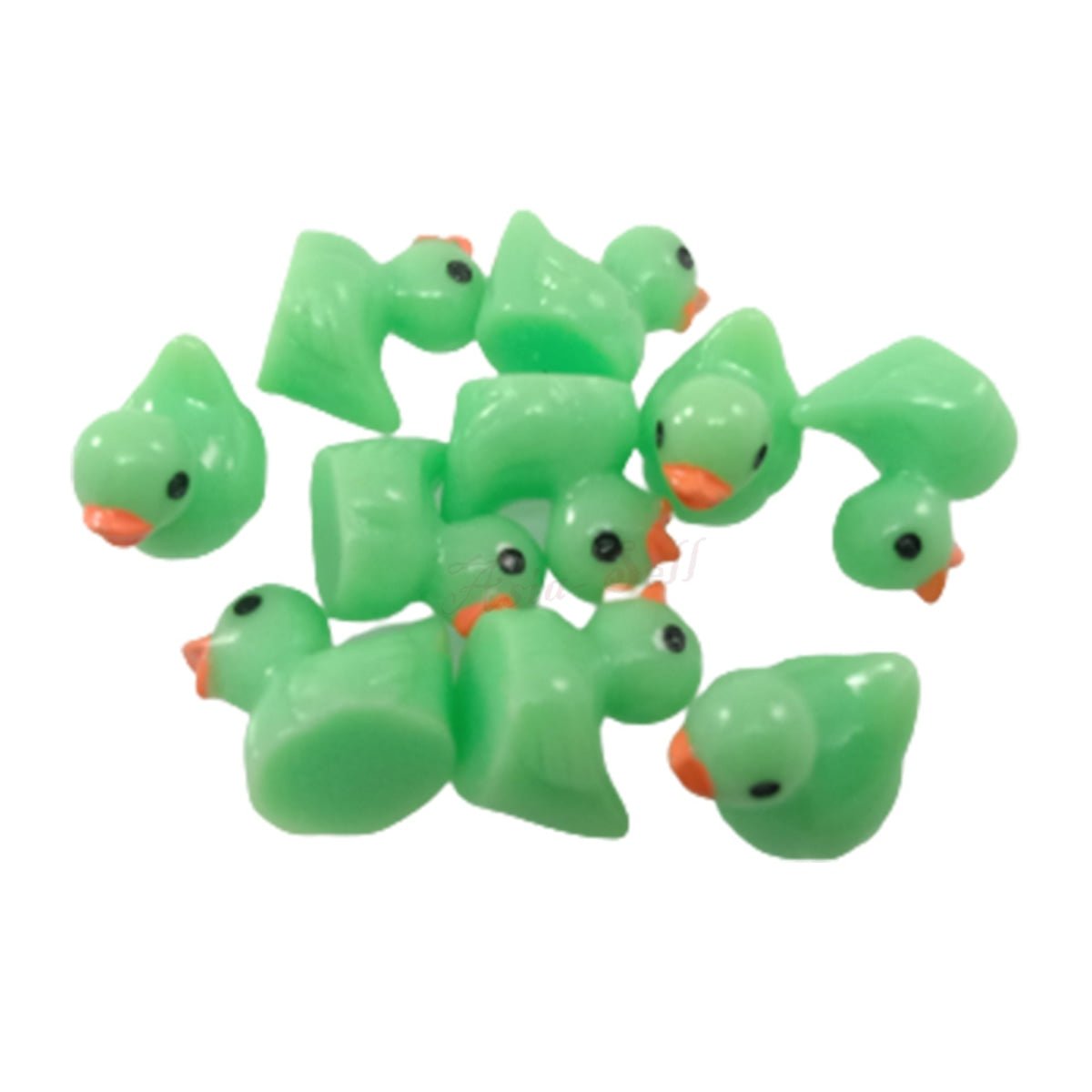 7pcs/10pcs Miniature Mini Garden Cow Rabbit Turtle Duck Animal Figurines Craft Toys - Green Ducks - Asia Sell