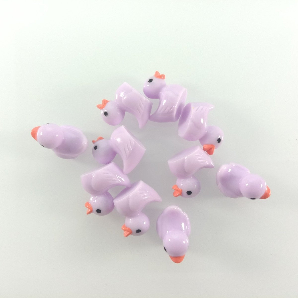 7pcs/10pcs Miniature Mini Garden Cow Rabbit Turtle Duck Animal Figurines Craft Toys - Rabbits Small - Asia Sell