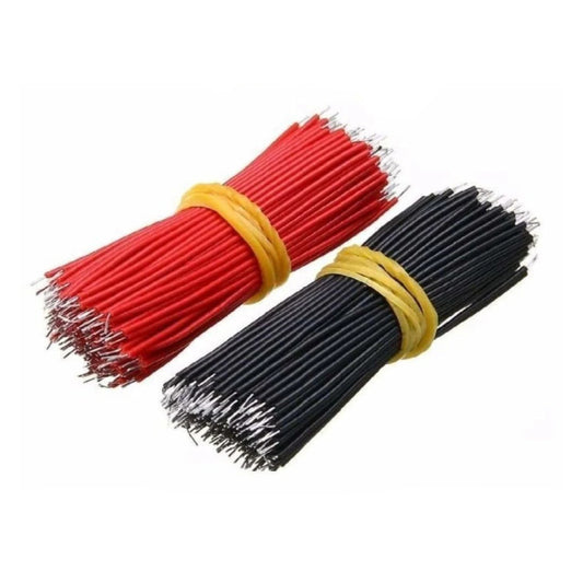 800pcs 5cm 24AWG Breadboard Jumper Cable Wire Black & Red Tin-Plated - - Asia Sell