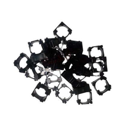 8/30pcs 18650 Battery Holder Bracket Plastic Spacers Red Black 1P Li-Ion Cell - 30pcs Black - Asia Sell