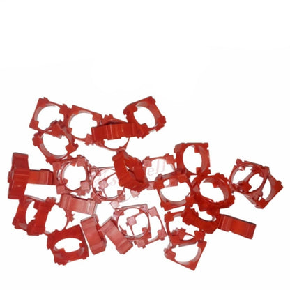 8/30pcs 18650 Battery Holder Bracket Plastic Spacers Red Black 1P Li-Ion Cell - 30pcs Red - Asia Sell