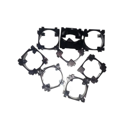 8/30pcs 18650 Battery Holder Bracket Plastic Spacers Red Black 1P Li-Ion Cell - 8pcs Black - Asia Sell