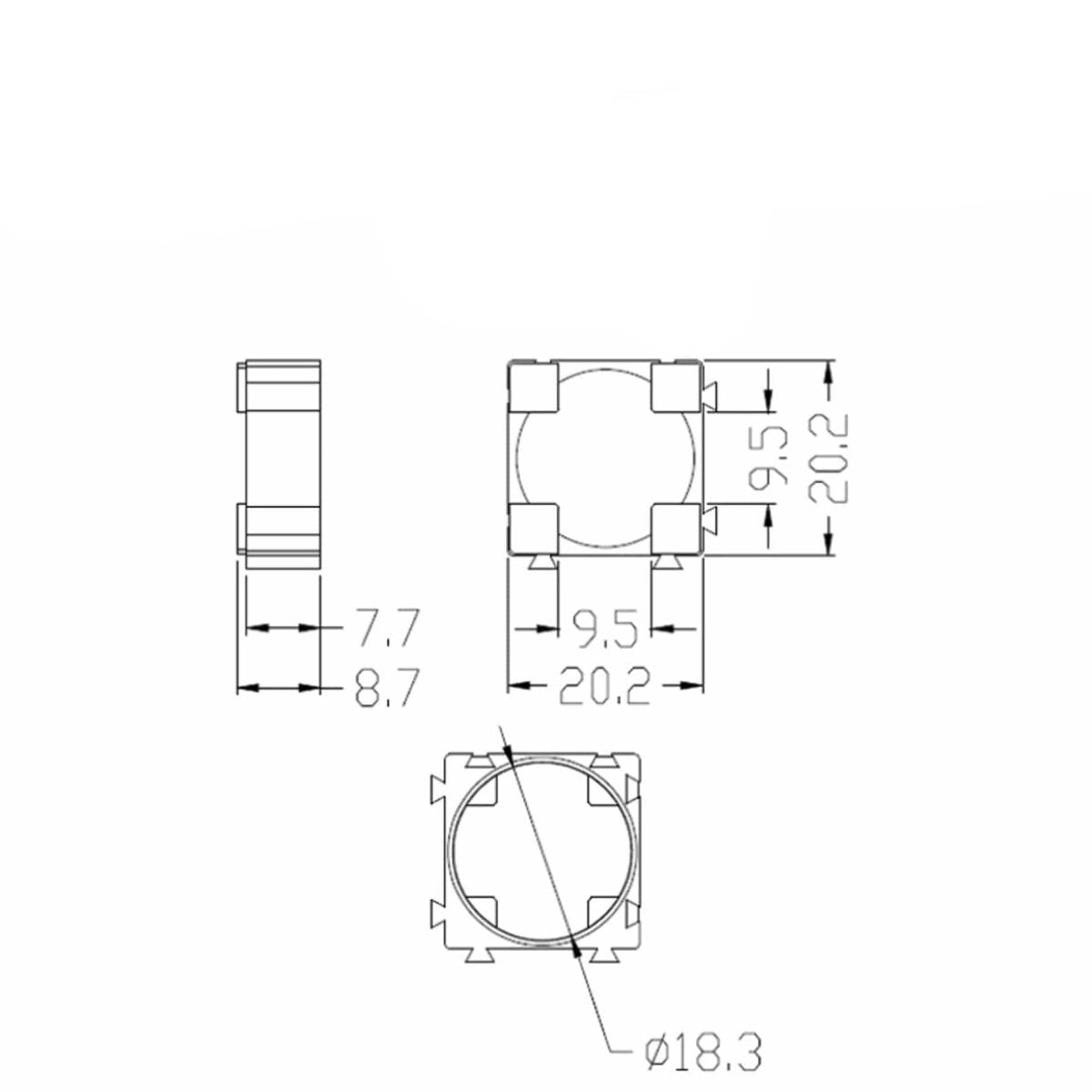 8/30pcs 18650 Battery Holder Bracket Plastic Spacers Red Black 1P Li-Ion Cell - 8pcs Red - Asia Sell