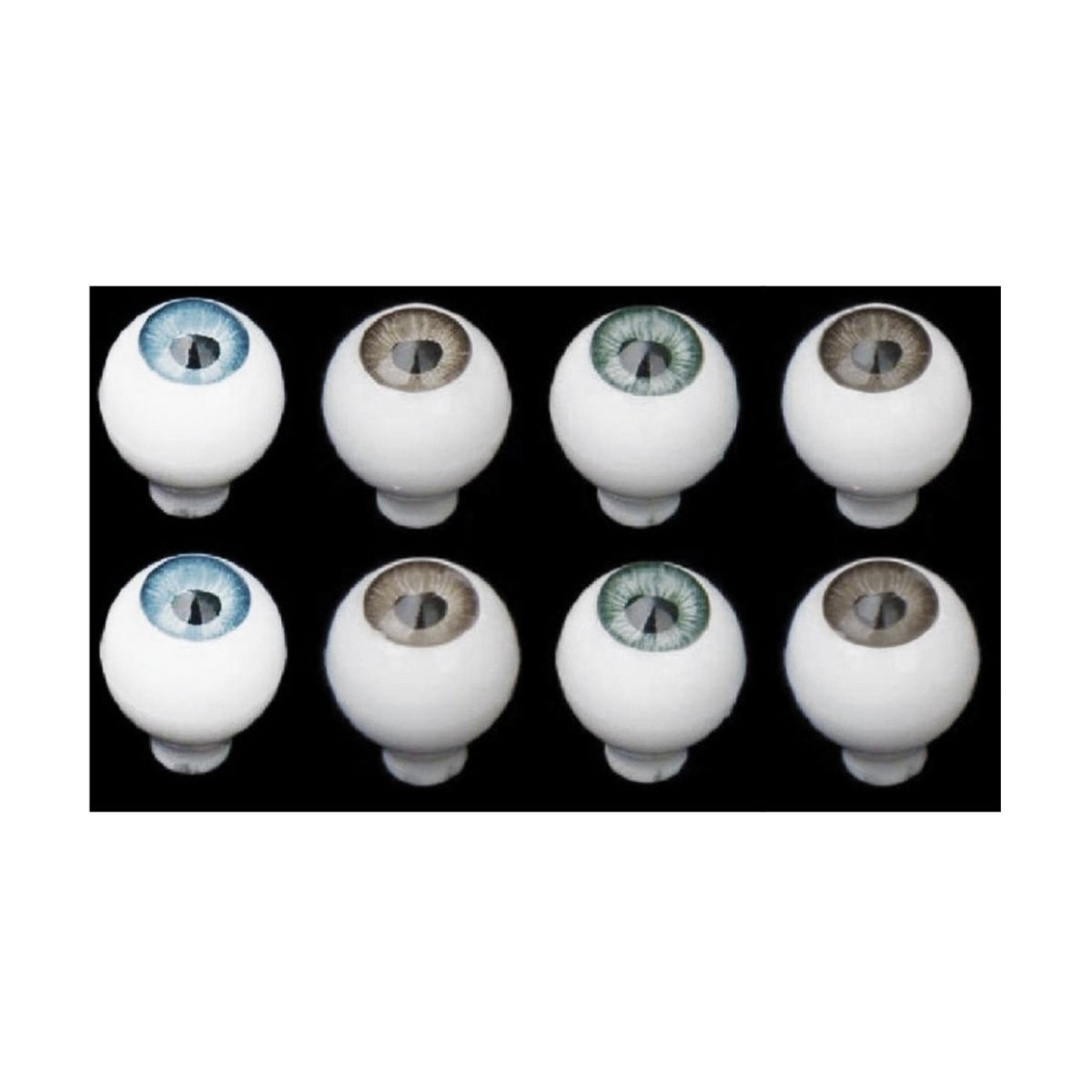 8mm 10mm 12mm 14mm 16mm 22mm Full Round Doll Eyes Blue Brown Green Grey Eyeballs - 12mm Blue Green Brown Dark Brown - Asia Sell