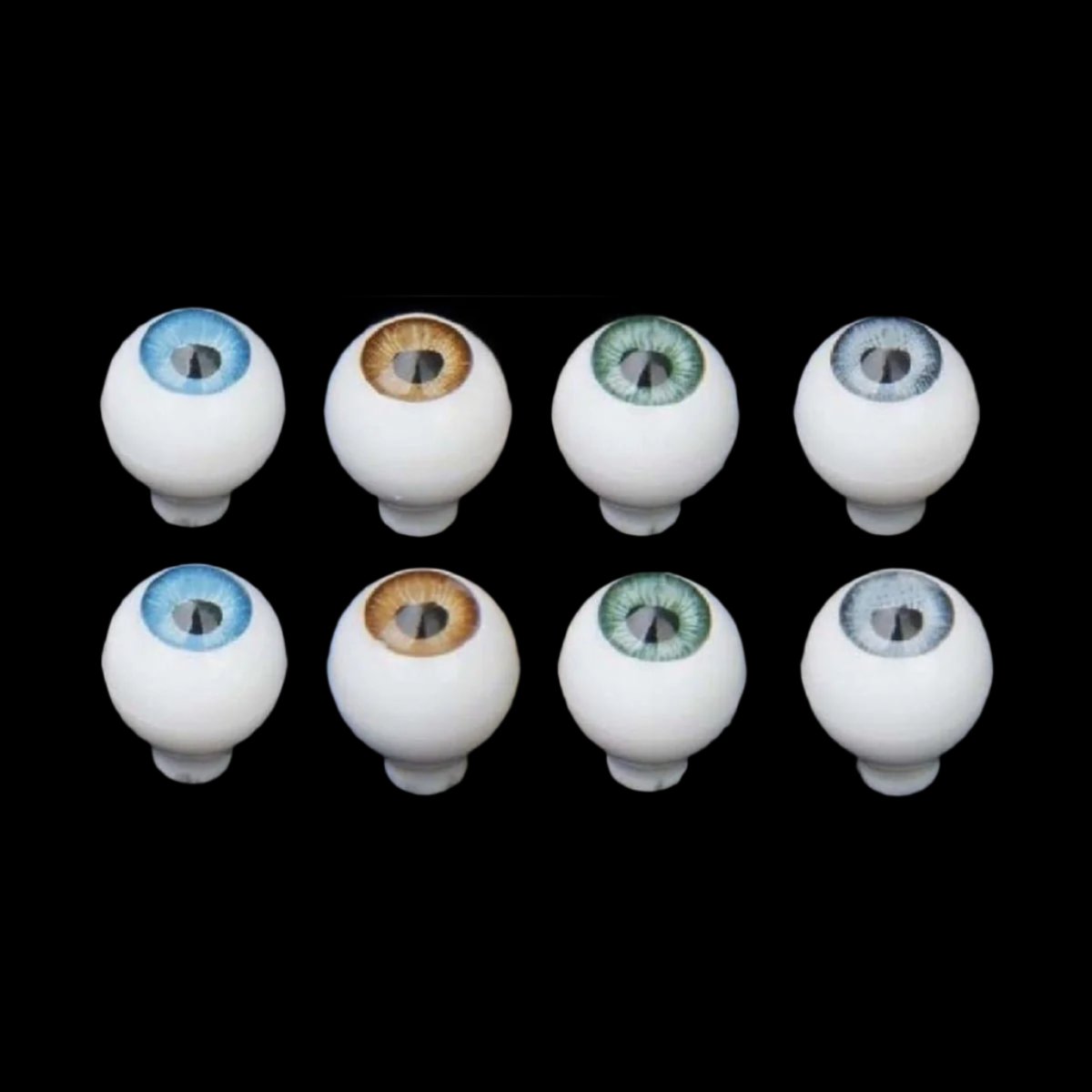 8mm 10mm 12mm 14mm 16mm 22mm Full Round Doll Eyes Blue Brown Green Grey Eyeballs - 14mm Blue Brown Green Grey - Asia Sell