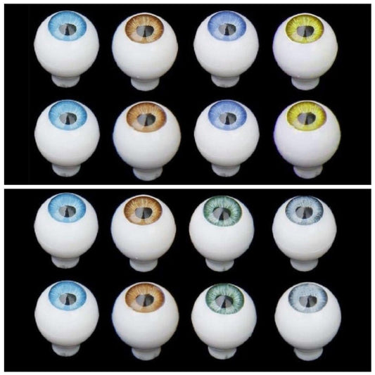 8mm 10mm 12mm 14mm 16mm 22mm Full Round Doll Eyes Blue Brown Green Grey Eyeballs - 8mm Blue Brown Green Grey - Asia Sell