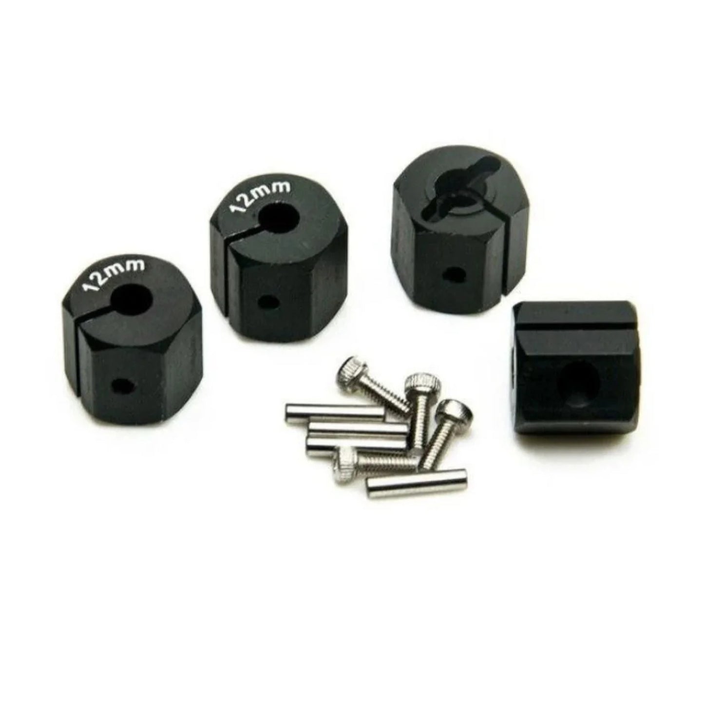 8x 3/4/5/6/7/8/9/10/11/12mm RC Car Wheel Hex Nut Hub Adaptor 1/10 4WD SCX10 Drive