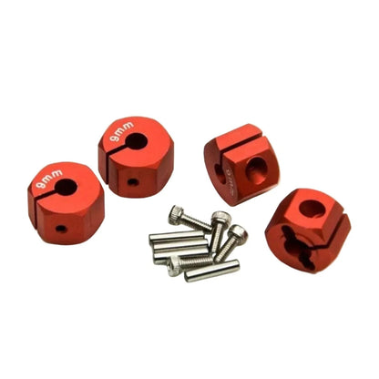 8x 3/4/5/6/7/8/9/10/11/12mm RC Car Wheel Hex Nut Hub Adaptor 1/10 4WD SCX10 Drive