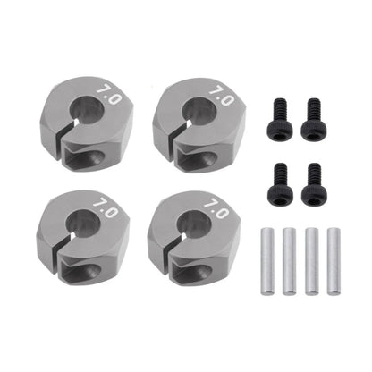 8x 3/4/5/6/7/8/9/10/11/12mm RC Car Wheel Hex Nut Hub Adaptor 1/10 4WD SCX10 Drive