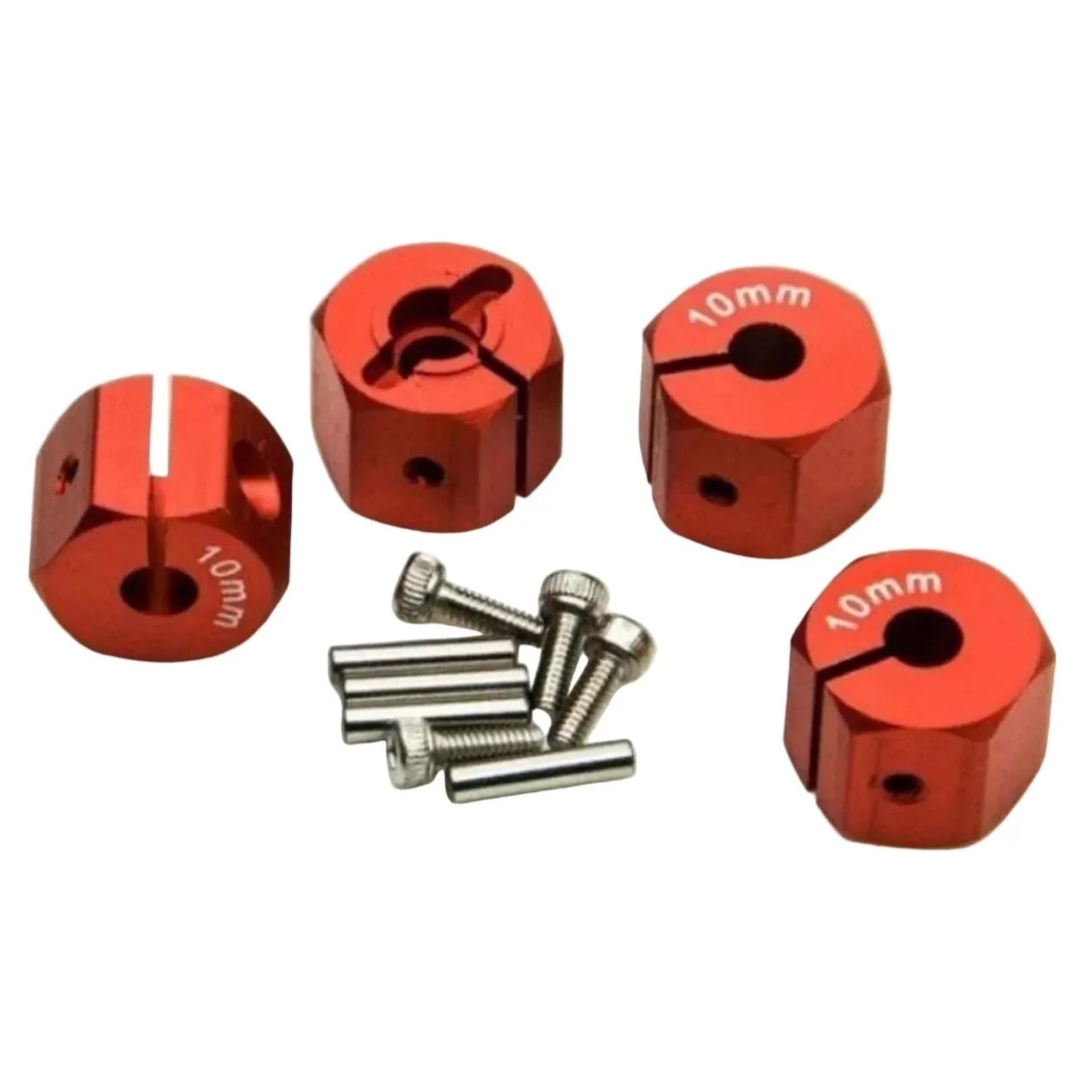 4x 3/4/5/6/7/8/9/10/11/12mm RC Car Wheel Hex Nut Hub Adaptor 1/10 4WD SCX10 Drive