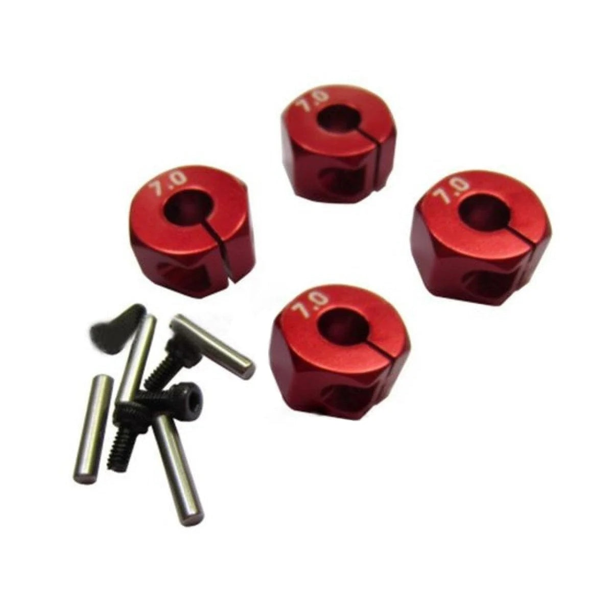 4x 3/4/5/6/7/8/9/10/11/12mm RC Car Wheel Hex Nut Hub Adaptor 1/10 4WD SCX10 Drive