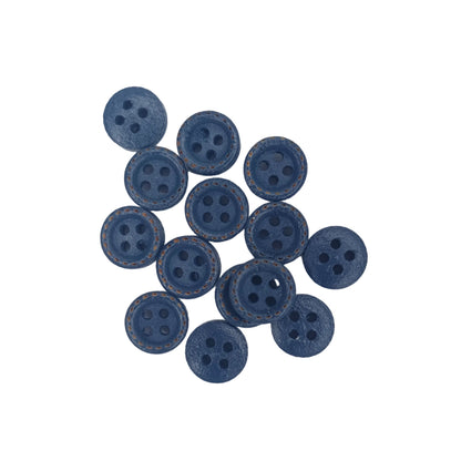 Blue buttons on a white background