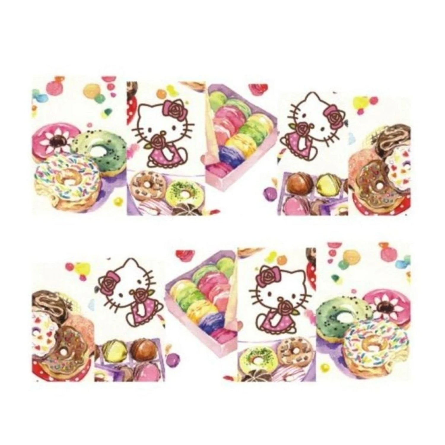 1 Sheet Nail Art Summer Slider Ice Cream Drink Fruit Sticker For Nail DIY Manicure
