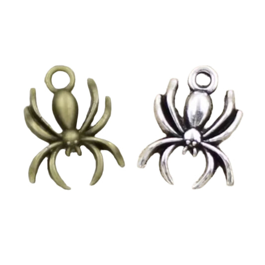 10/30pcs Charms Spider Halloween 17x14mm Antique Bronze Silver Colour Pendants Making DIY Handmade Tibetan Jewellery | Main Image | Asia Sell