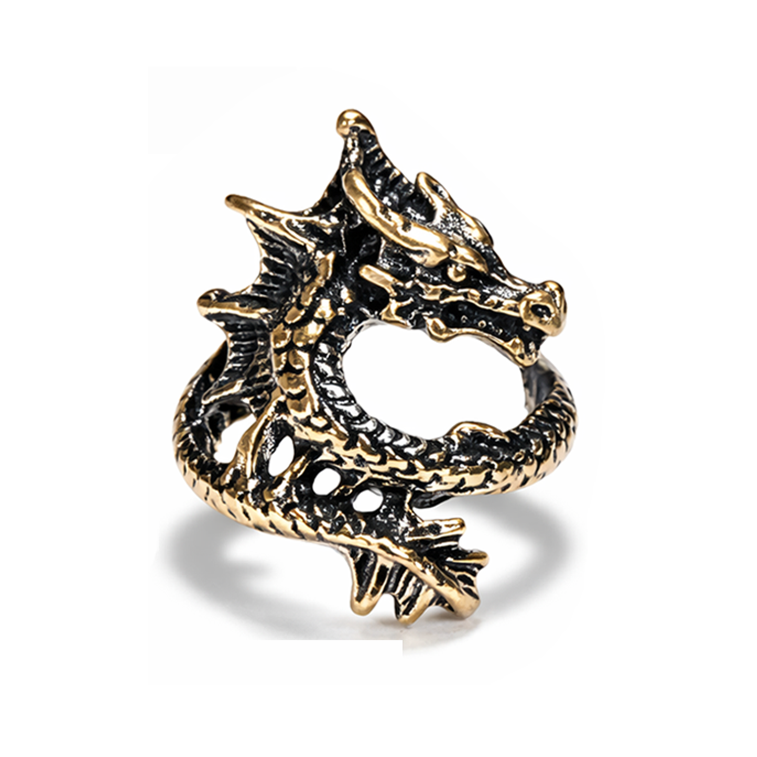 Dragon Ring Devil Rings Gold Colour Wrap-around Finger | Asia Sell