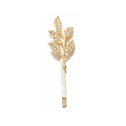 Hair Clips Gold Women Girls Hairclips Clip Strong and Heavy - 5 Leaves