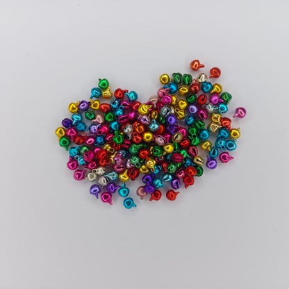 200g 6mm 8mm 12mm Mixed Aluminum Jingle Bells Charms Lacing Bell Christmas DIY Jewelry Making Crafts