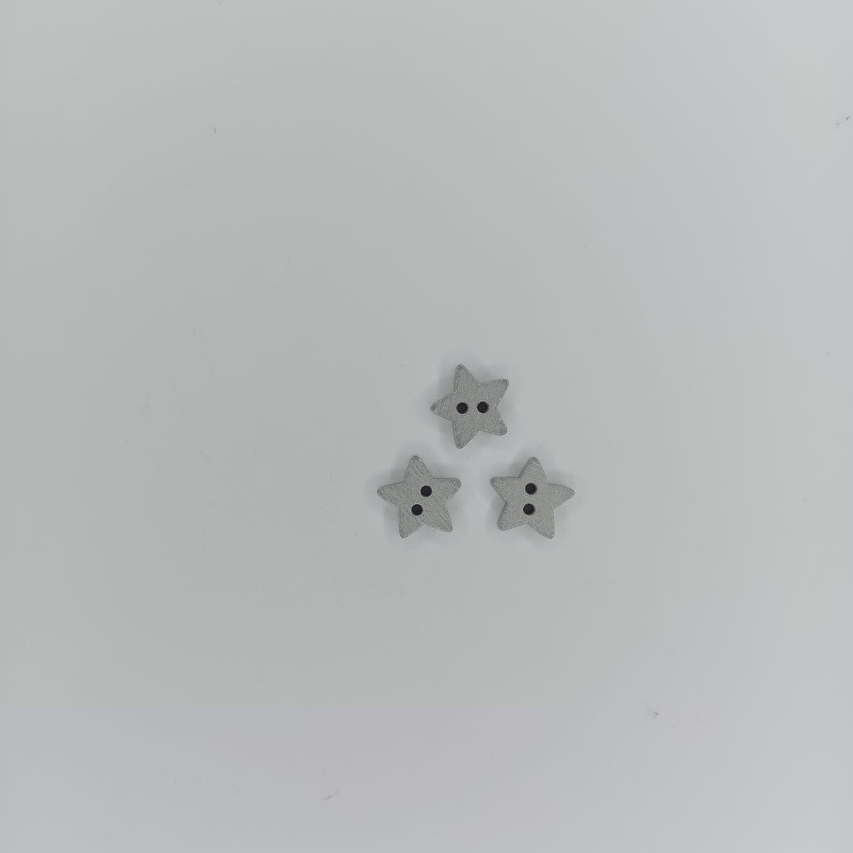 20-100pcs Silver Gold Star Wood Buttons 2 Holes Sewing Baby Clothing Wooden Button 13mm