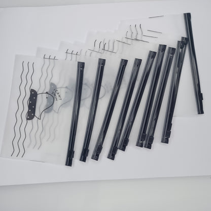 10 Bags Resealable Sliding Lock Clear Bag Duck Chick Outline Image