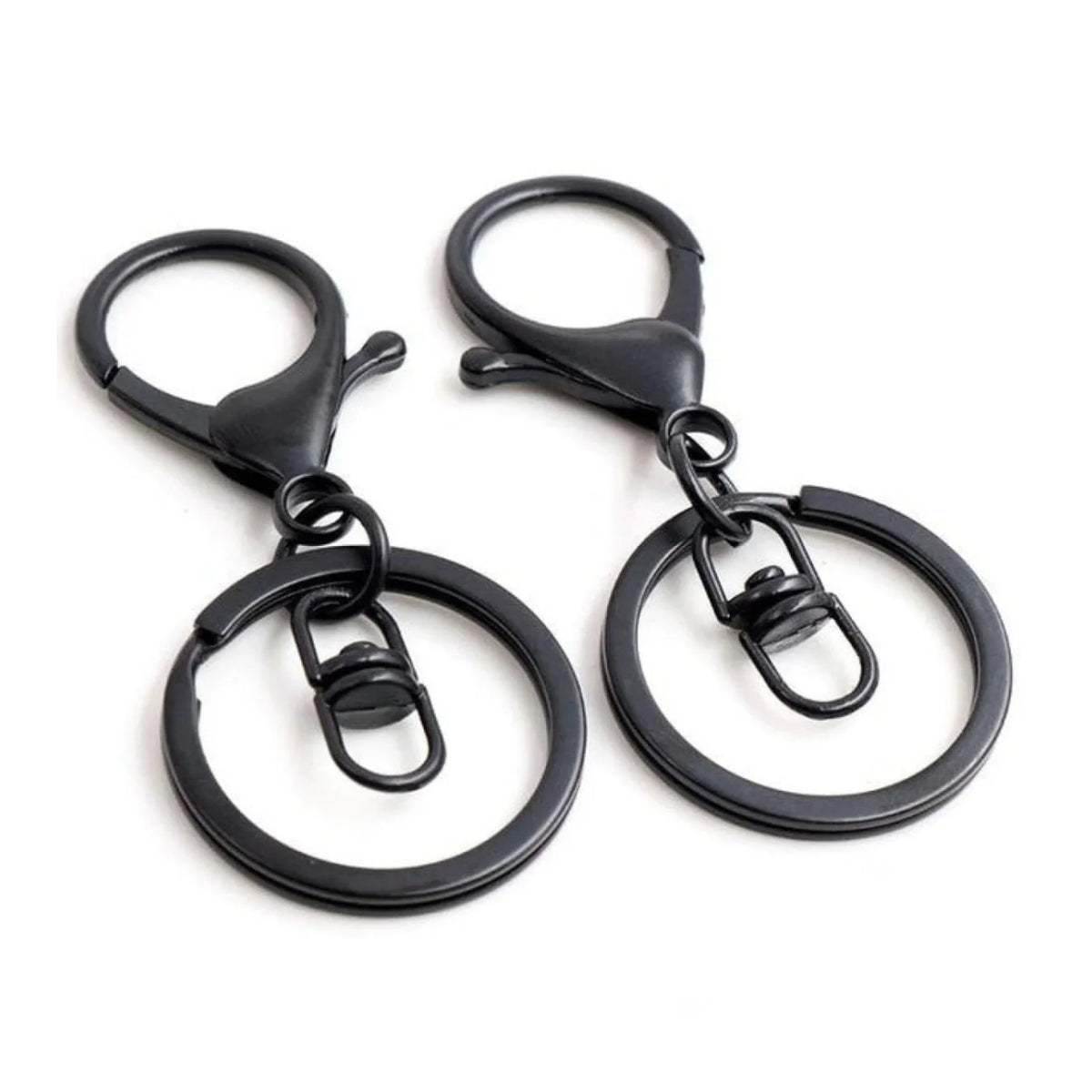 5pcs 30mm Lobster Key Ring 70mm Plated Lobster Clasp Key Hook Chain Jewellery Making Keychain Split Keyring