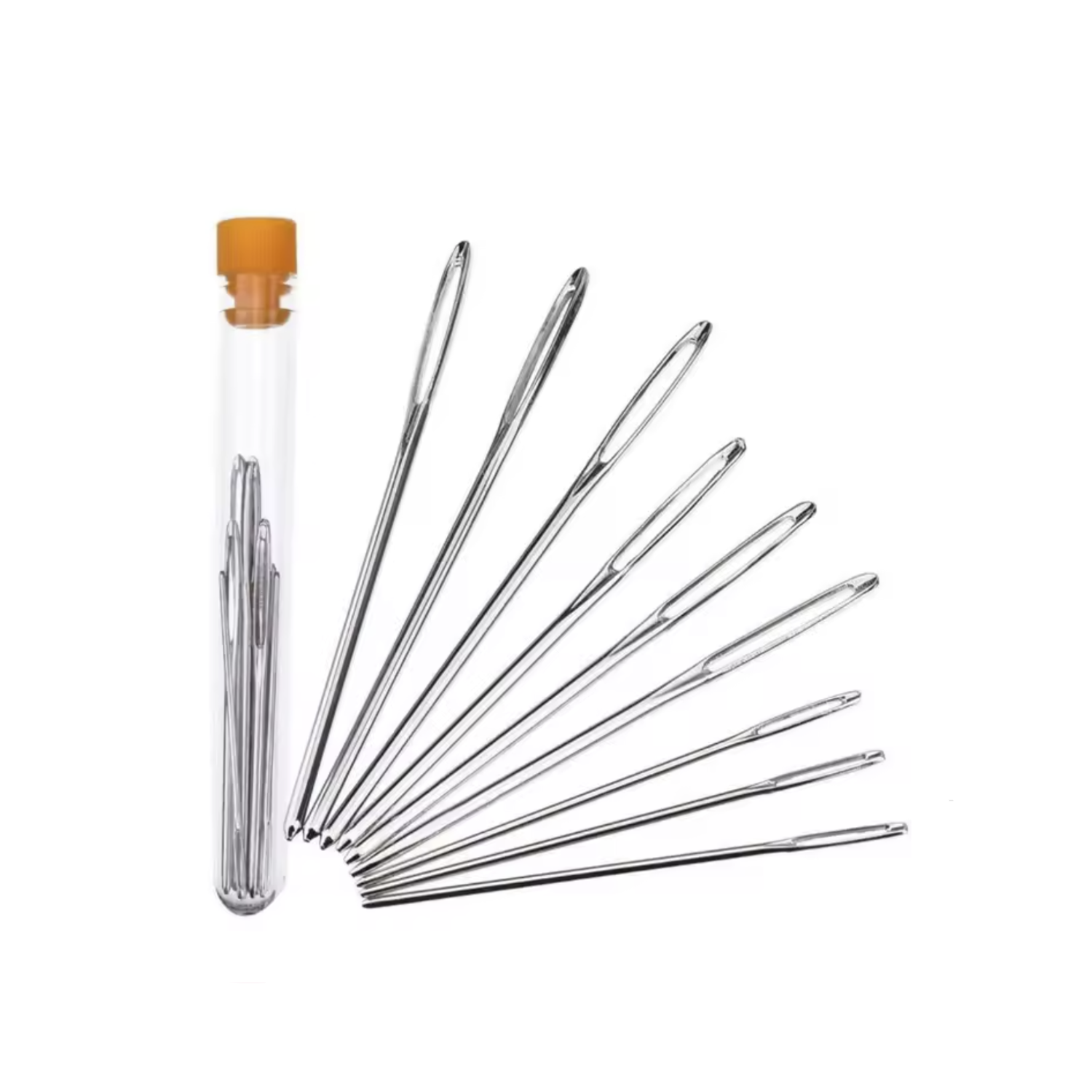 Large Eye Knitting Needle Sets Blunt Cross Stitch Needle Leather Embroidery Threading | A Style | 9pcs | Asia Sell