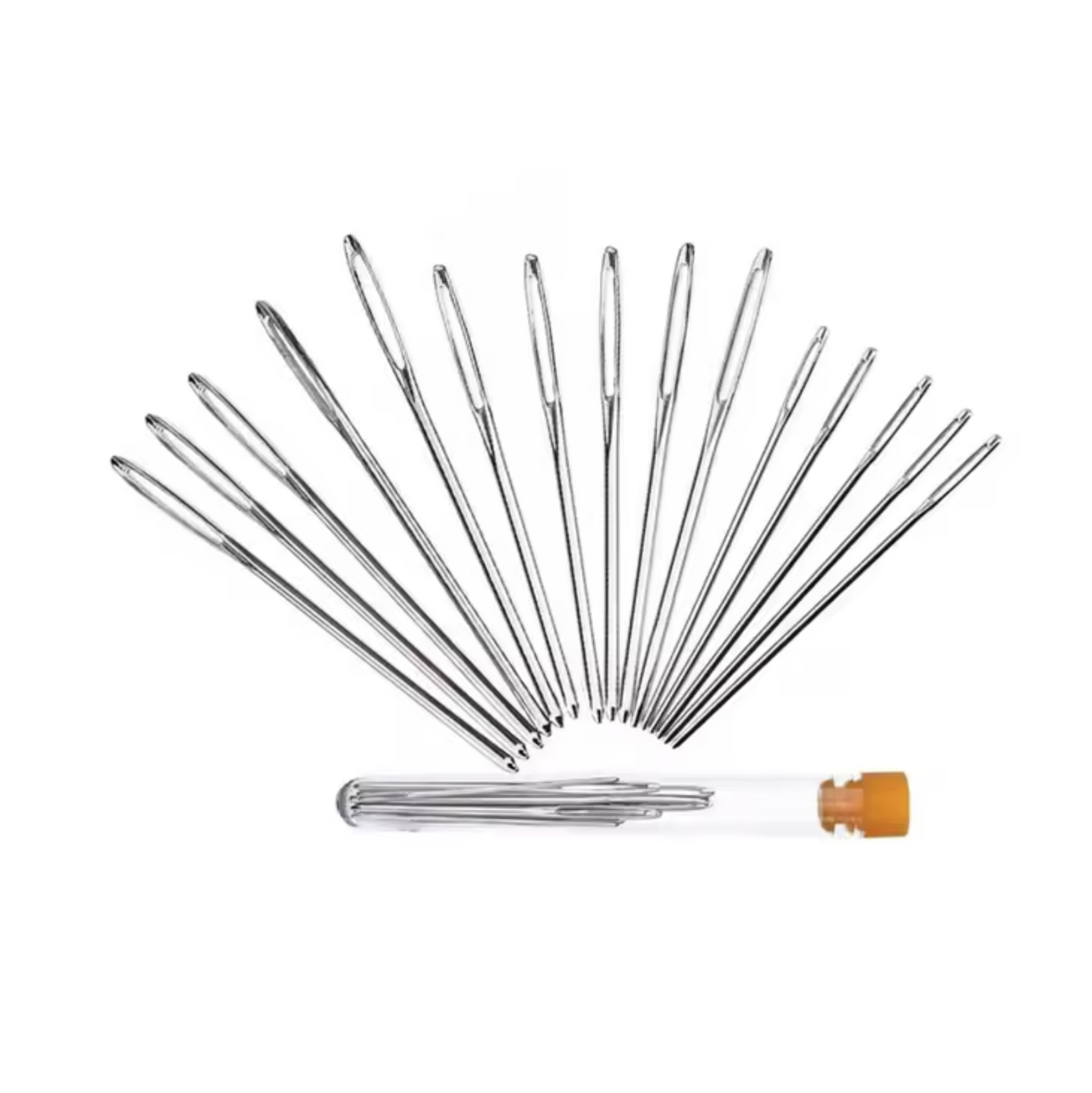 Large Eye Knitting Needle Sets Blunt Cross Stitch Needle Leather Embroidery Threading | C Style | 15 pcs | Asia Sell