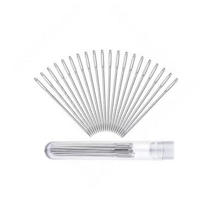 Large Eye Knitting Needle Sets Blunt Cross Stitch Needle Leather Embroidery Threading | D Style | 20pcs | Asia Sell