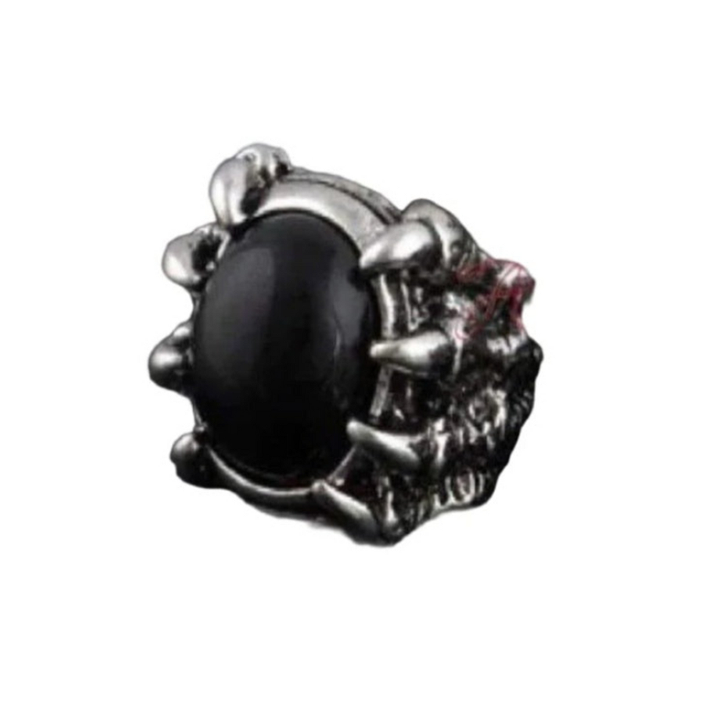 Mens Fashion Red Black Skull Dragon Claw Finger Ring Punk Size 8-11 U.S.