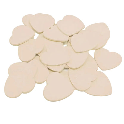 Painted Wooden Hearts | Ivory 12-28mm | Asia Sell