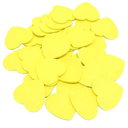 Painted Wooden Hearts | Yellow 12-28mm | Asia Sell