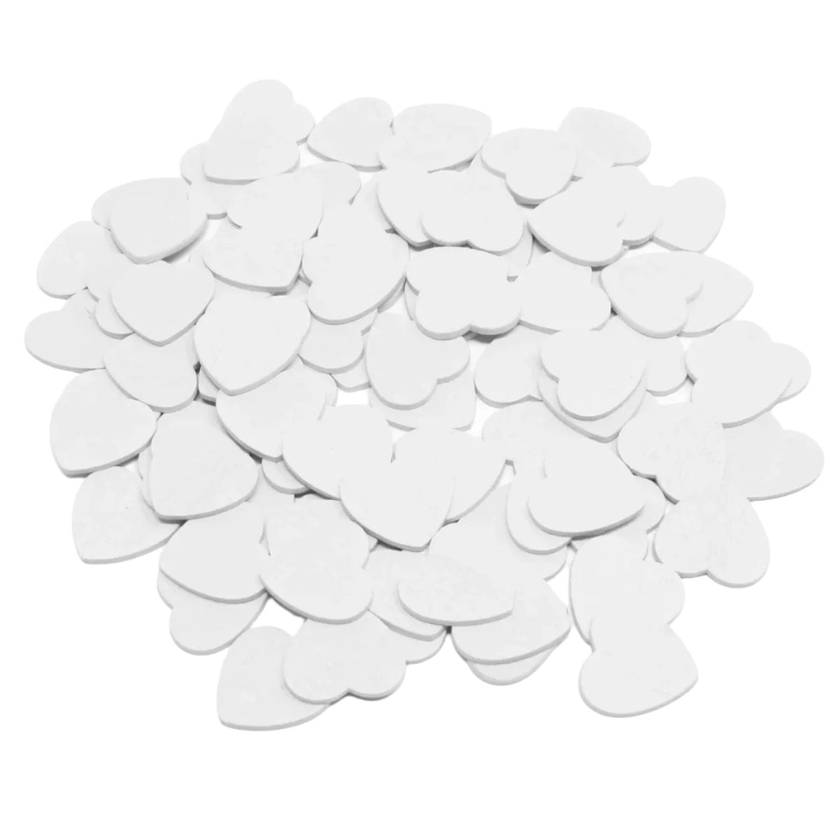 Painted Wooden Hearts | White 12-28mm | Asia Sell