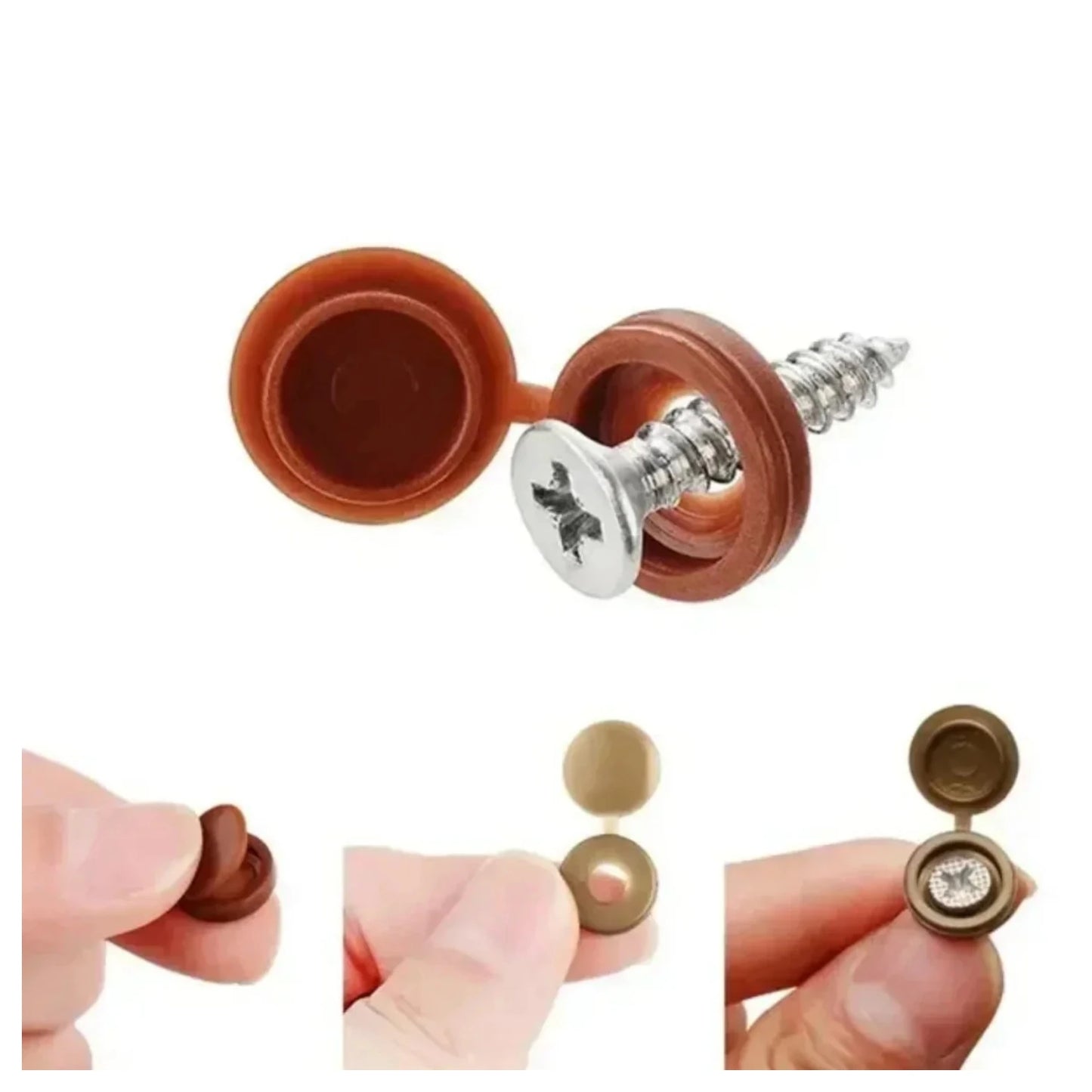 Plastic Screw Caps Folding Closeup - Asia Sell