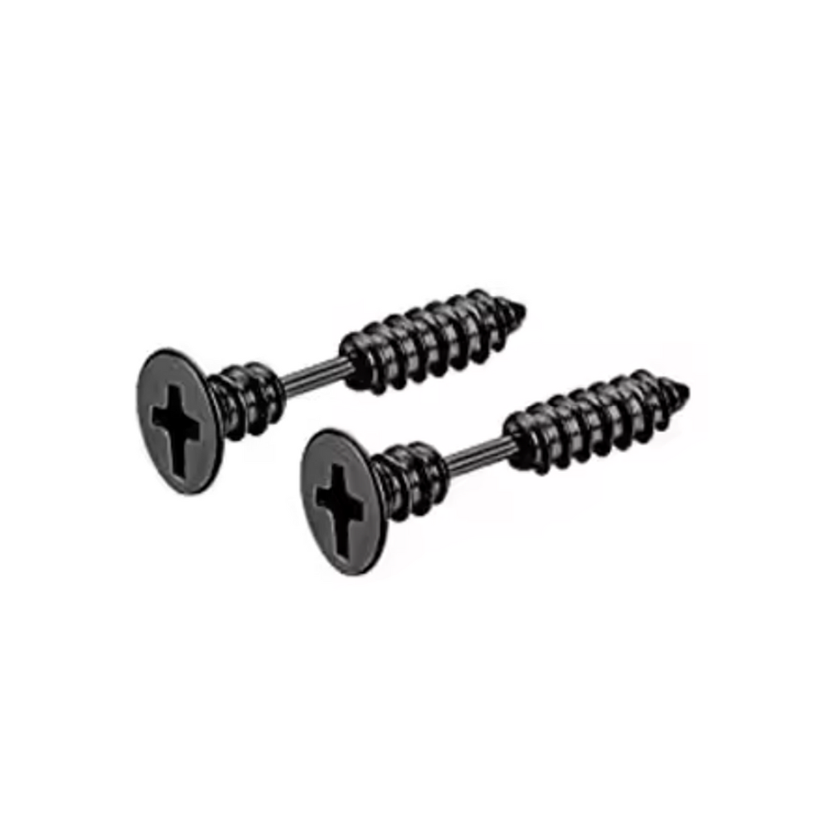 Punk Stainless Steel Stud SCREW Earrings BLUE GOLD SILVER BLACK COLOUR-CHANGING