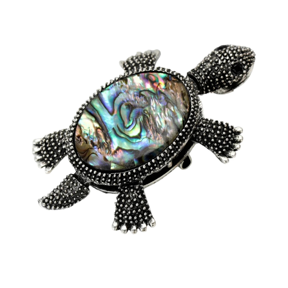 5.6cm Enamel Shell Sea Turtle Brooches for Women Unisex Animal Pin Backed Party Gifts