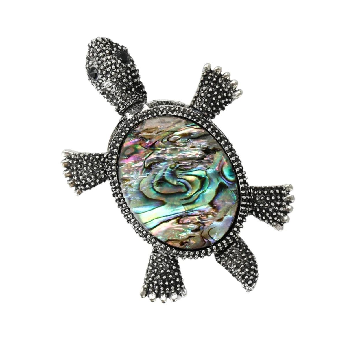 5.6cm Enamel Shell Sea Turtle Brooches for Women Unisex Animal Pin Backed Party Gifts