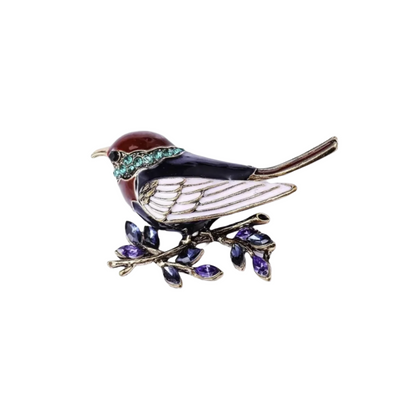 Hummingbird Swallow Bird Fashion Brooch Pin Backing Rhinestone Accessories Party 38-45mm