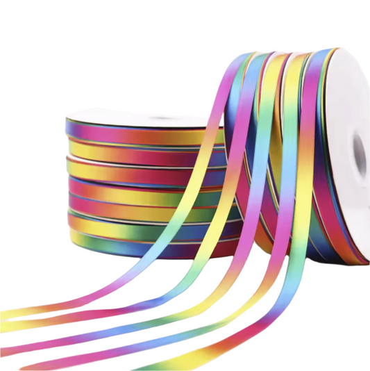 10 Yards Satin Ribbon 13mm Multicoloured Arts Crafts Sewing For DIY Handmade Gift Wrap