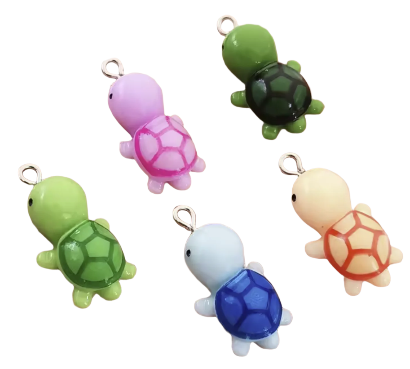 10pcs Tortoise Turtle Resin Charms 27mm Keychain Necklace Pendant Jewellery Findings Figurines