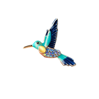 Hummingbird Swallow Bird Fashion Brooch Pin Backing Rhinestone Accessories Party 38-45mm