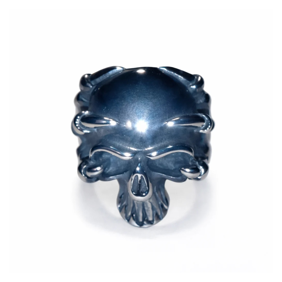 Stainless Steel Skull Ring Head Evil Ring Rings Black Silver Gold Silver Biker | Asia Sell