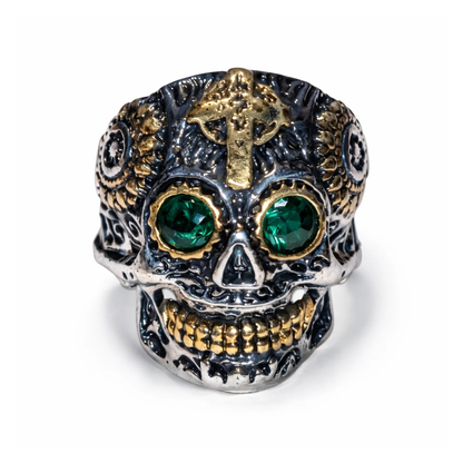 Stainless Steel Skull Ring Head Evil Ring Rings Black Silver Gold Silver Biker | Asia Sell